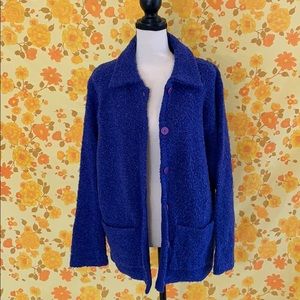 True Vintage Cookie Monster Blue Knit Sweater